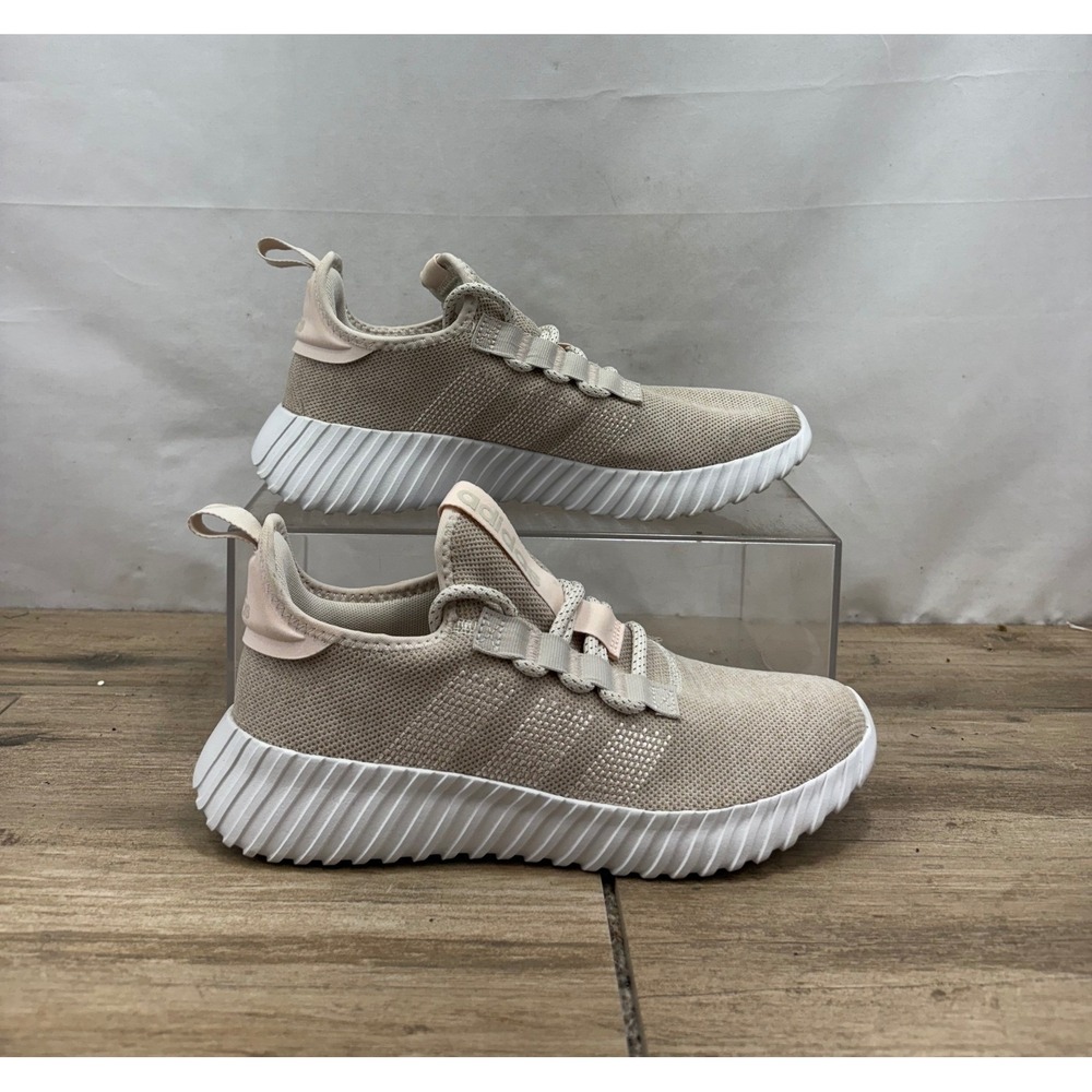 Adidas Women's Kaptir 2.0 Knit Running Shoes Sneakers Beige‎ Athletic Comfort